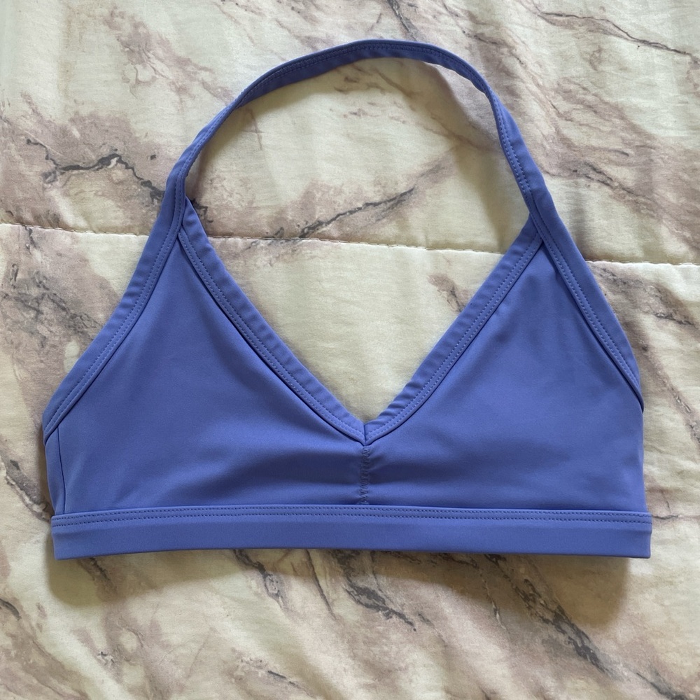 Purple Keep That Pump Sports Bra